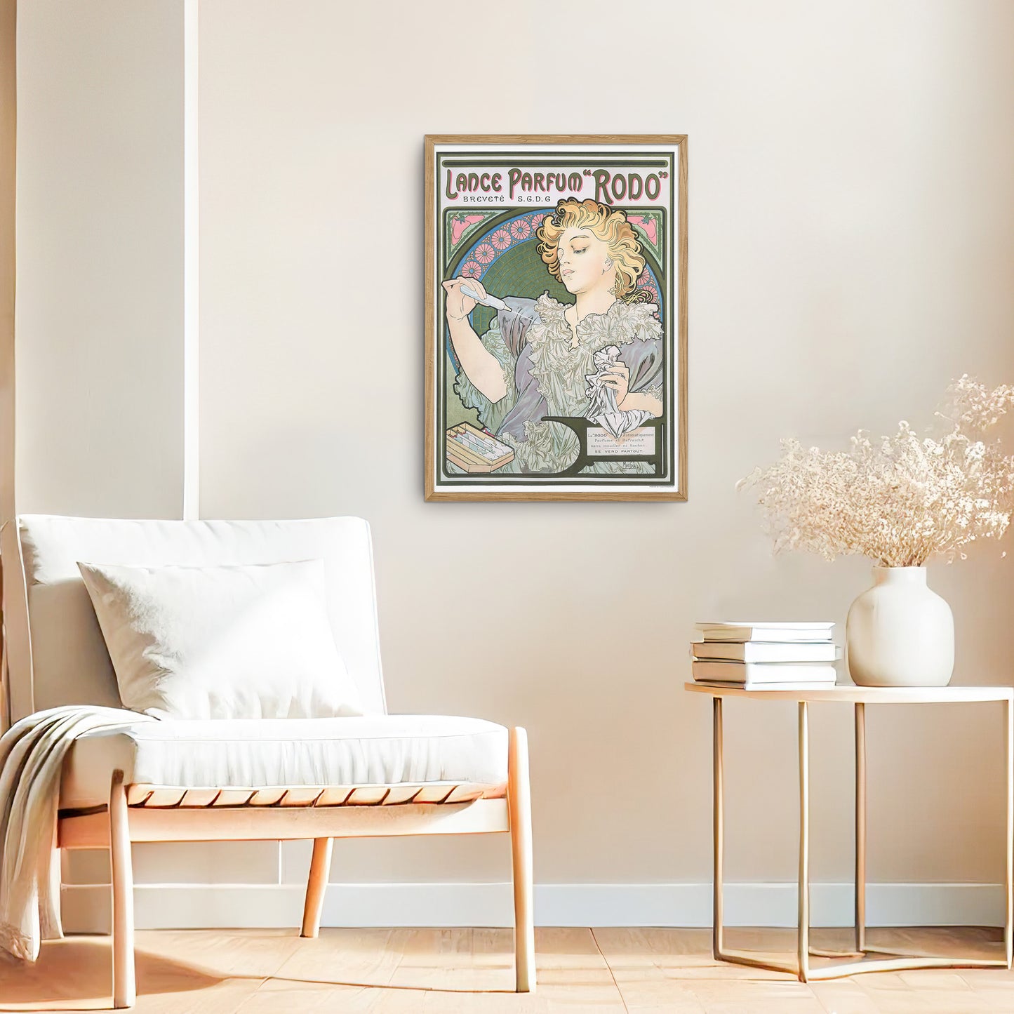 Lance Parfum "Rodo" by Alphonse Mucha – 1896 Vintage Art Nouveau Perfume Poster