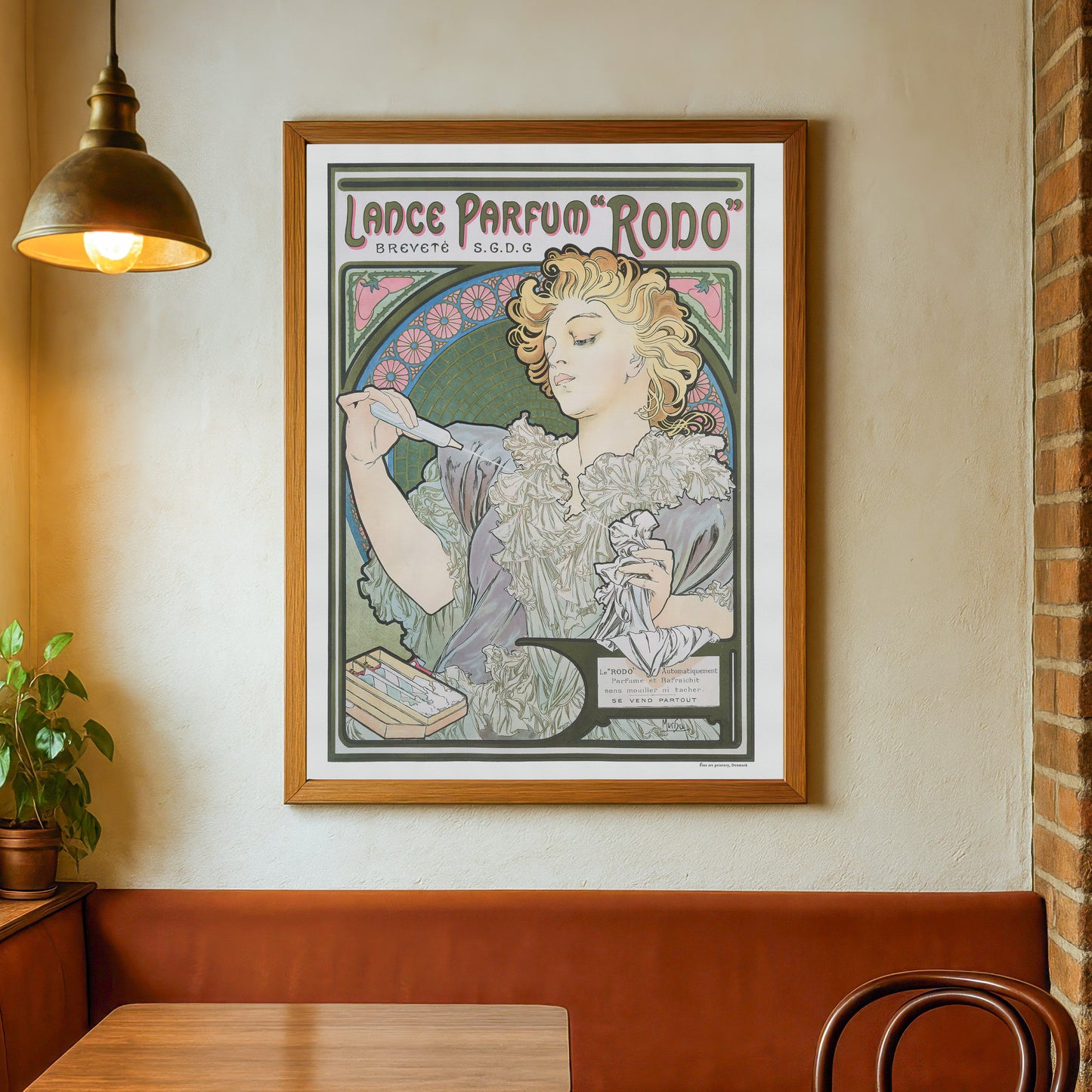 Lance Parfum "Rodo" by Alphonse Mucha – 1896 Vintage Art Nouveau Perfume Poster