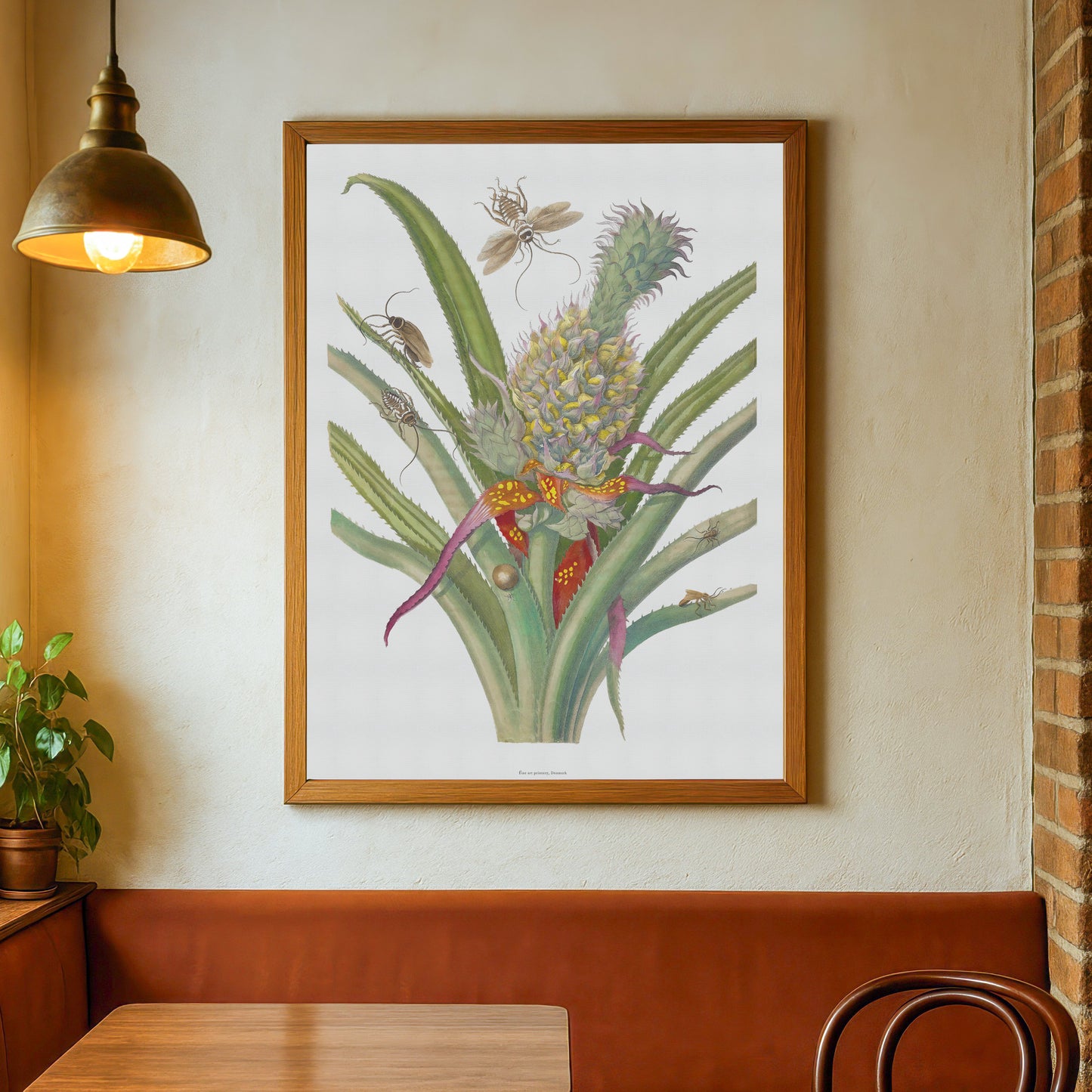 Vintage Pineapple & Cockroaches Poster - Maria Sibylla Merian Art