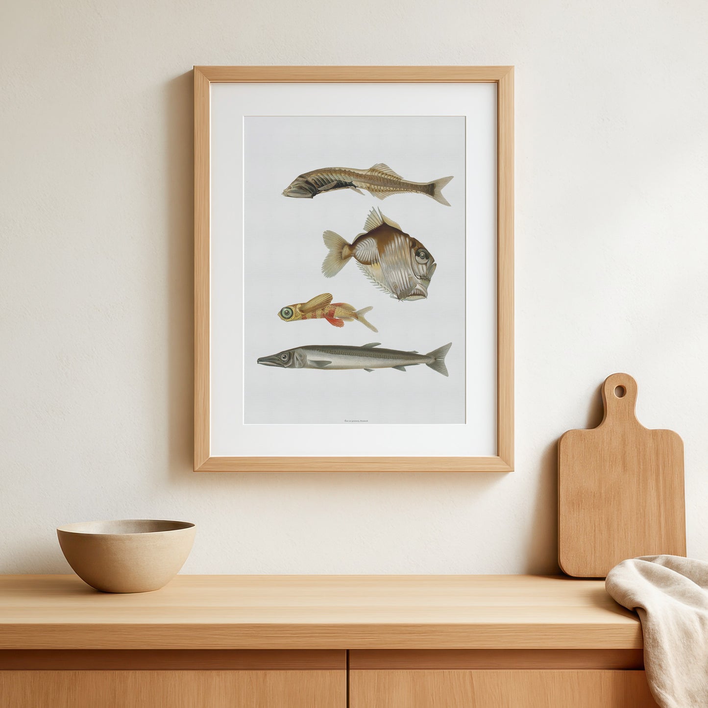 Vintage Deep-Sea Fish Poster - Curious Marine Life Art Print from 1911