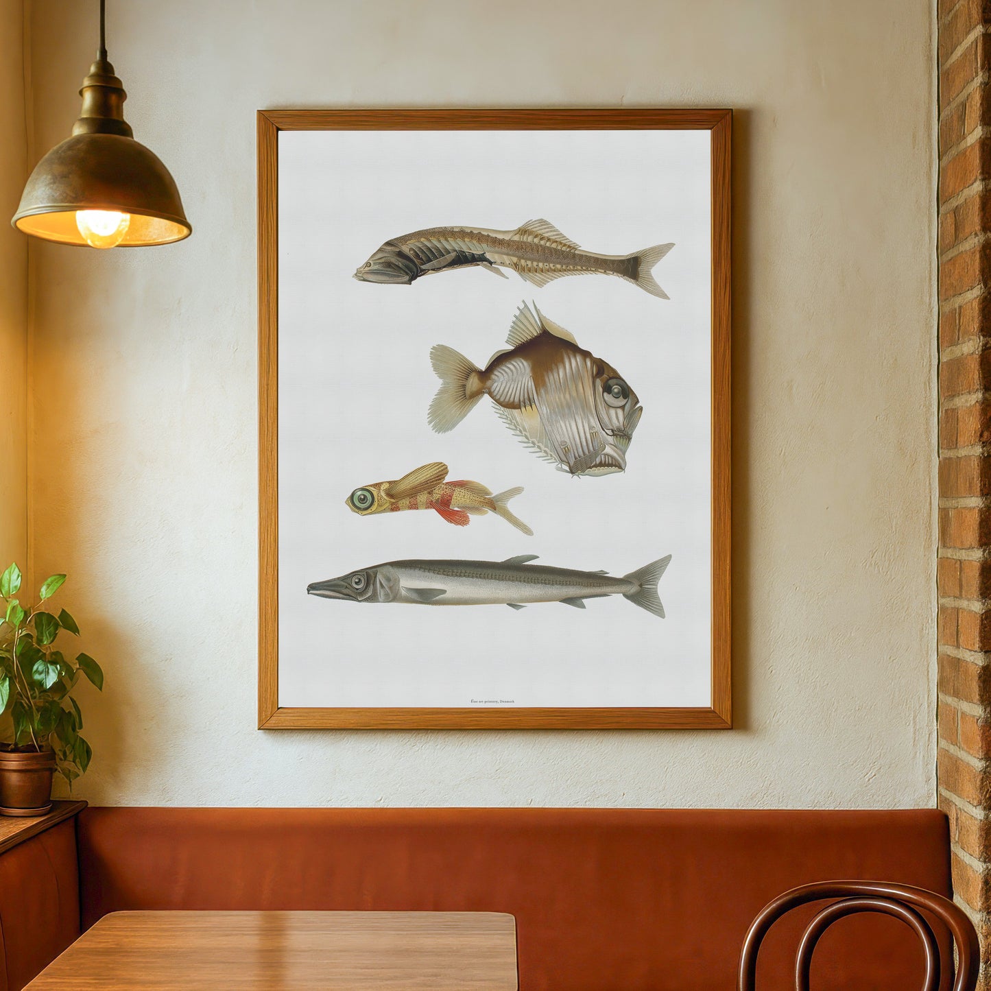 Vintage Deep-Sea Fish Poster - Curious Marine Life Art Print from 1911