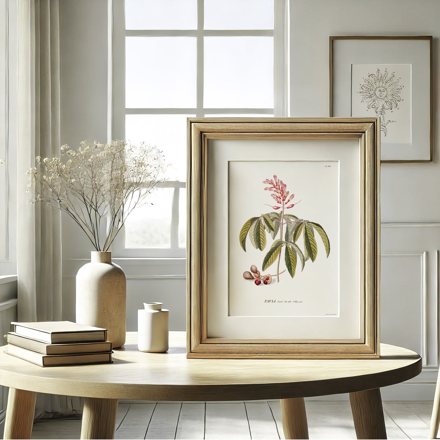 Vintage Red Buckeye Botanical Print – 1751 Plantae Selectae Illustration