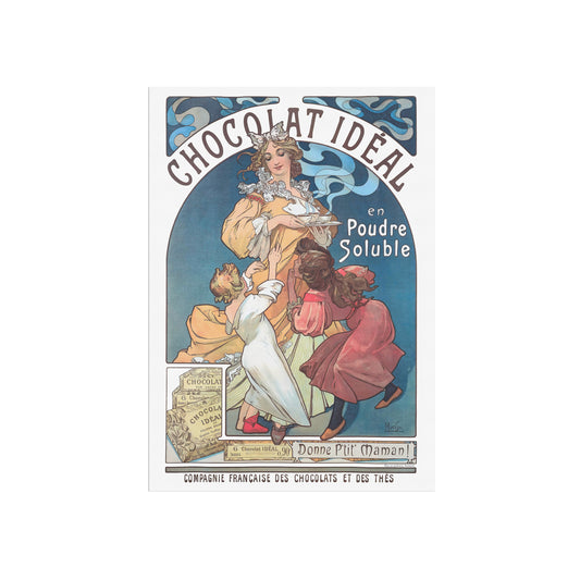 Vintage Mucha Poster - Chocolat Idéal (1897) - Art Nouveau Masterpiece