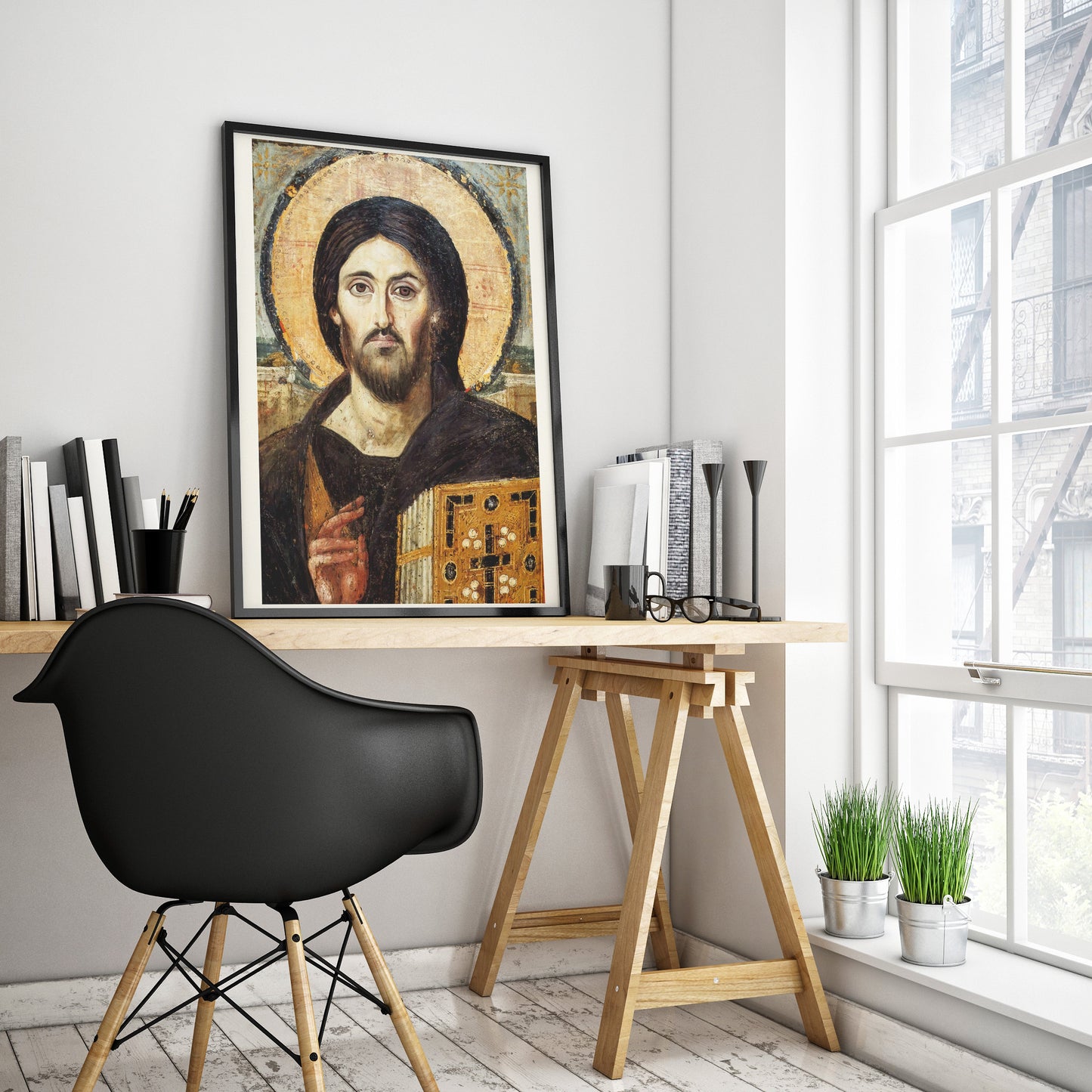 Christ Pantocrator – 6th-Century Icon Poster from Saint Catherine's Monastery, Mount Sinai