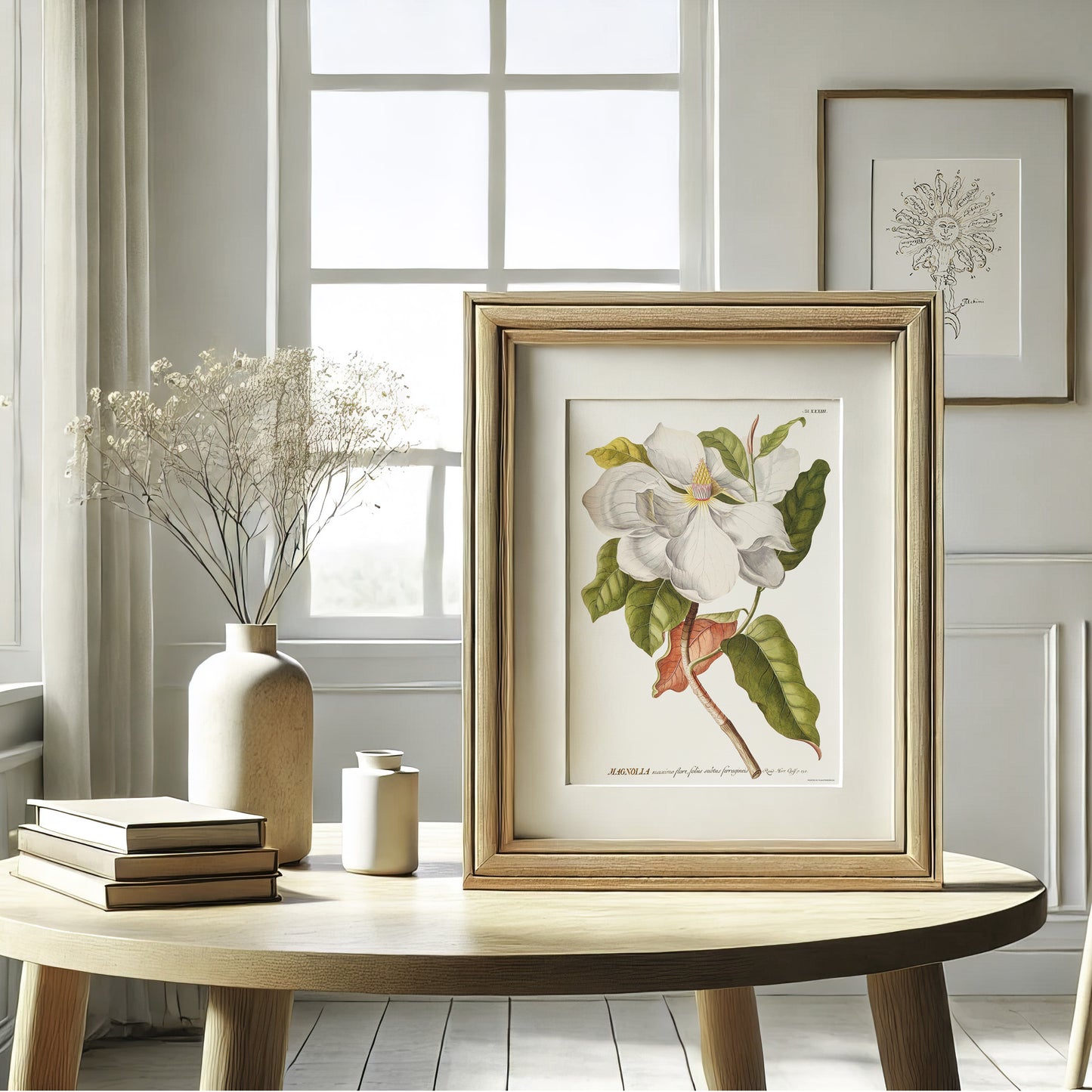 Vintage Southern Magnolia Botanical Print – 1754 Plantae Selectae Illustration